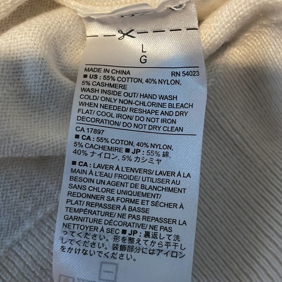 Women's Banana Republic Beaded Long Sleeve Sweater Large - Picture 8 of 8